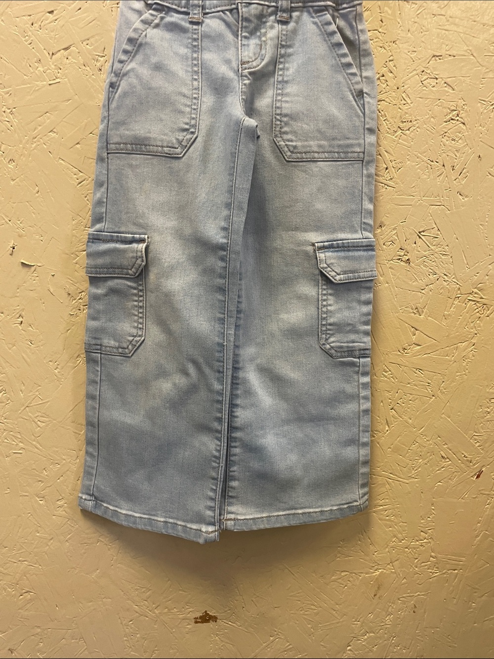 wonder nation Light Blue Straight Cargo Jeans for girls